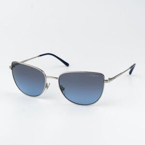 Vogue Women Sunglasses Silver Blue Grey Gradient Butterfly VO4233S 323/V154 NEW